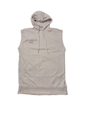 Zara Pale Pink Sleeveless Hooded Pullover